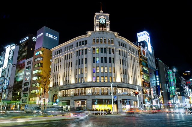 Ginza v Tokiu